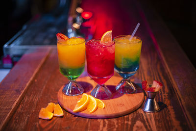 Close-up of drink on table