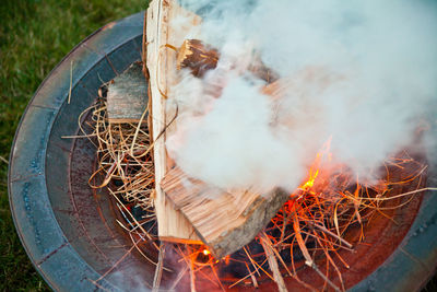 Close-up of fire