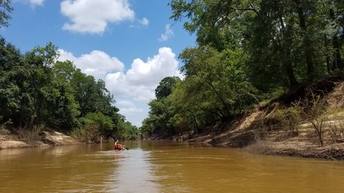 A view from canoe on the sabine.