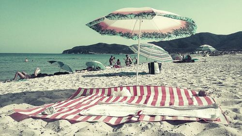 View of sea at sunset