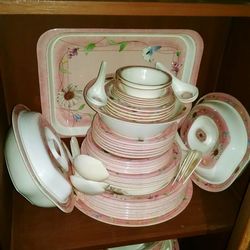 High angle view of tea on table at home