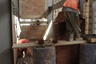 Man working at construction site