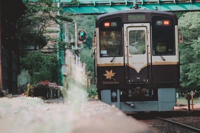 Train on railroad track