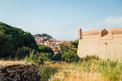 Scenic view of landscape against clear sky