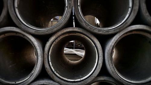 Full frame shot of metal grate