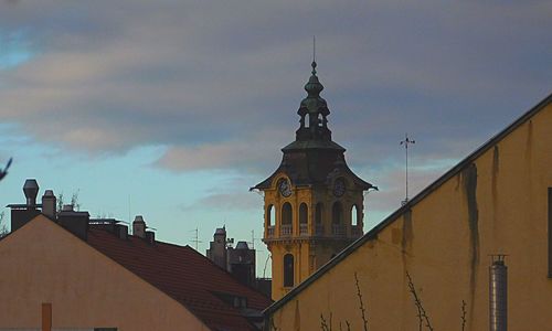 Low angle view of church against sky