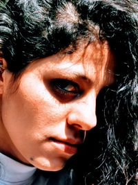 Close-up portrait of woman