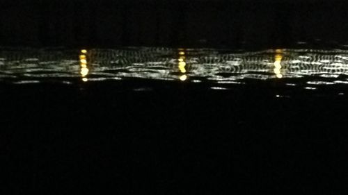 View of illuminated tunnel
