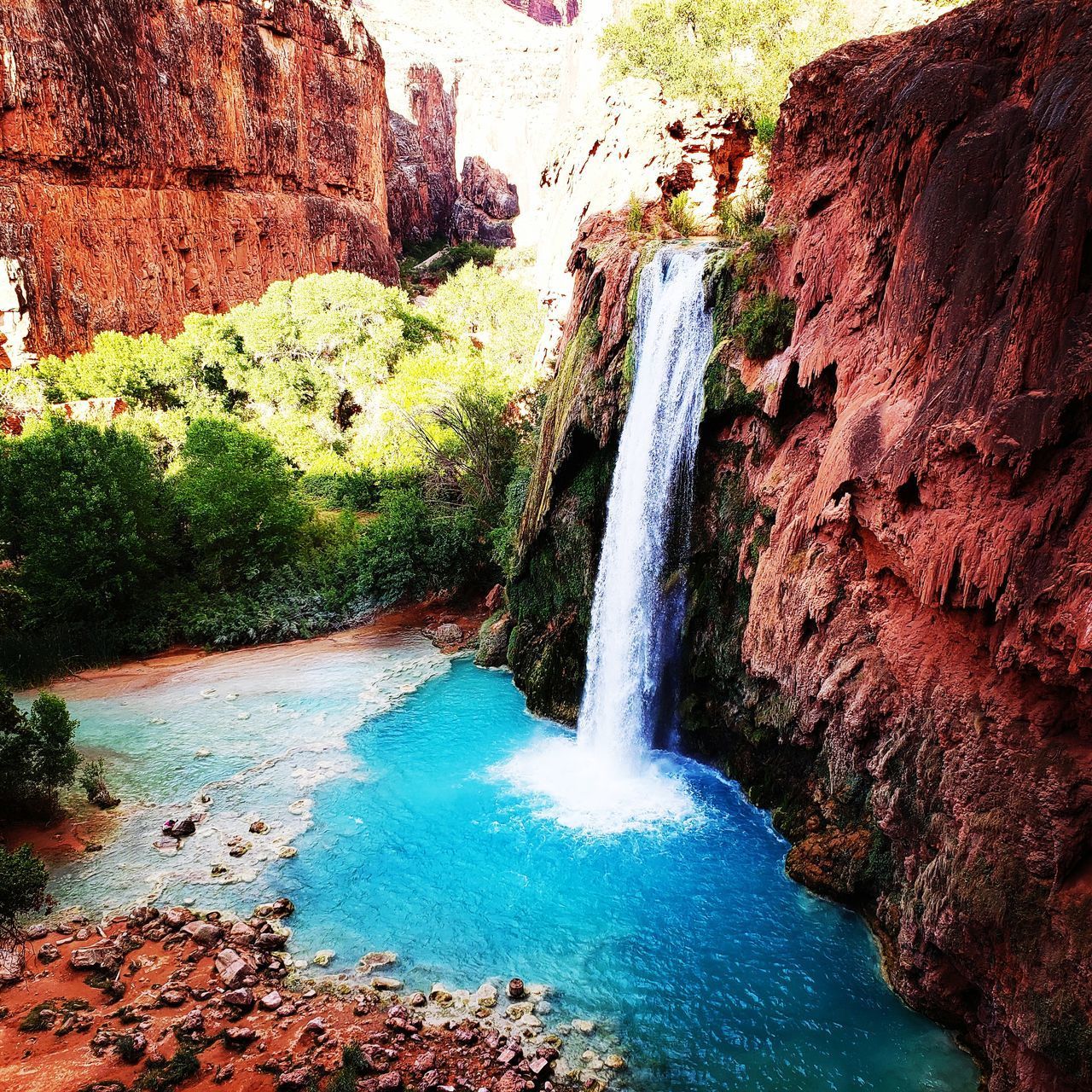 VIEW OF WATERFALL