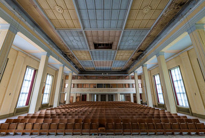 Low angle view of ceiling
