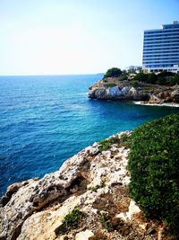 Scenic view of sea against sky