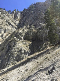 Scenic view of rocky mountains against sky