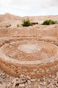 View of old ruins against sky