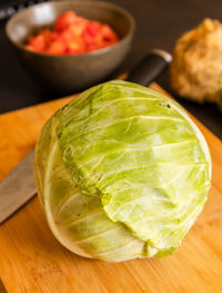 Close-up of cabbage