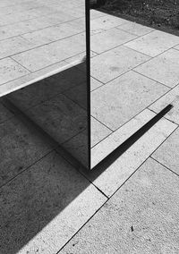 High angle view of street