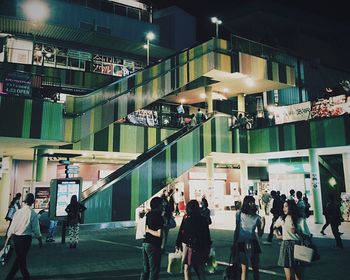 People at night