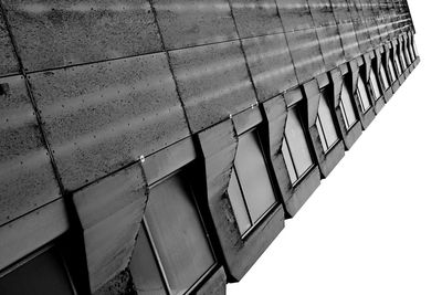 Low angle view of building against clear sky