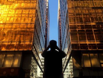 Low angle view of modern building