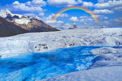 Beautiful scenery of the perito moreno glacier