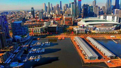 Dockland from the sky