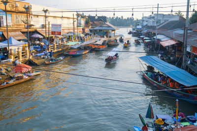 Floating market at amphawa 