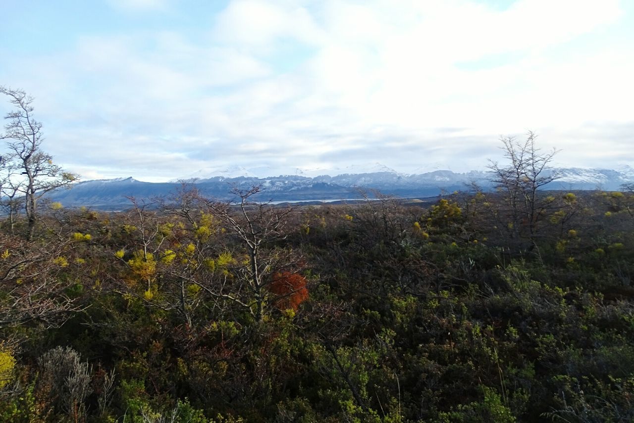 SCENIC VIEW OF MOUNTAINS AGAINST CLOUDY SKY