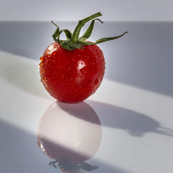 Close-up of strawberry on table