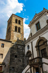 Low angle view of historic building against sky