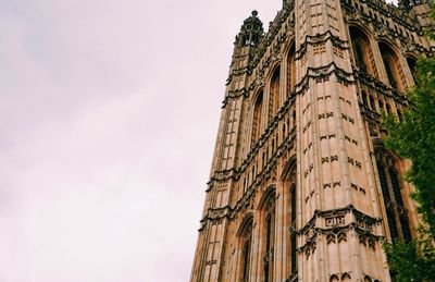 Low angle view of historical building against sky