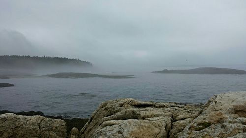 Rocks in sea