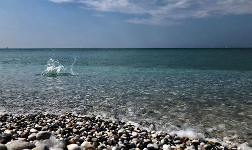 Scenic view of sea against sky