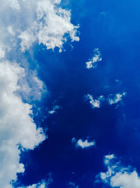 Low angle view of clouds in sky