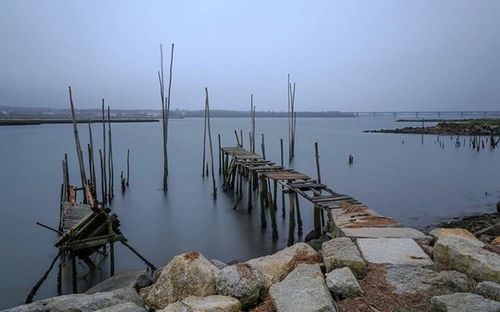 Pier on sea