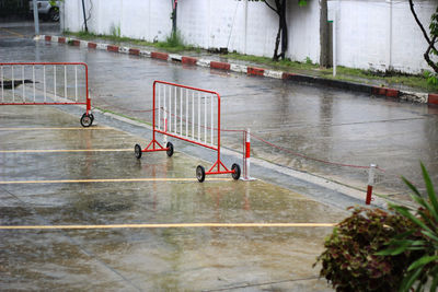 View of people in water