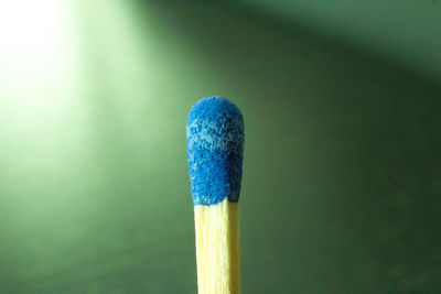 Close-up of blue wood
