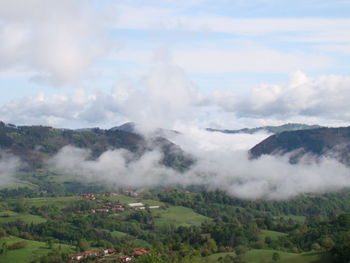 Scenic view of landscape against sky