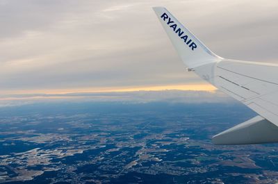 Aerial view of landscape against sky