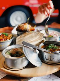 Hummous and other dishes from the arabic mezze 