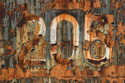 Full frame shot of rusty metal