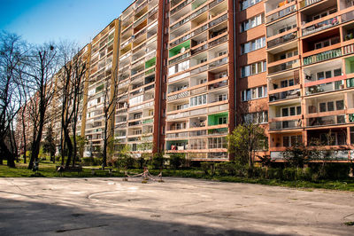 Low angle view of building against sky