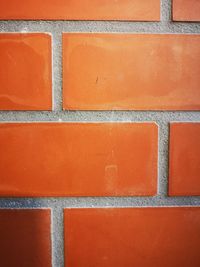 Full frame shot of orange wall