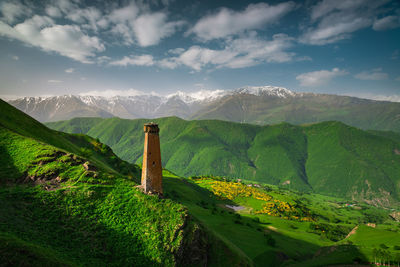 Scenic view of landscape against sky