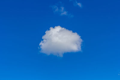 Low angle view of blue sky