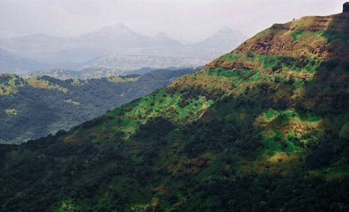 Scenic view of mountain range