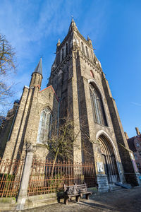 Low angle view of traditional building against sky