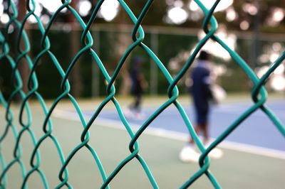 Close-up of chainlink fence