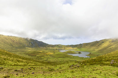 Scenic view of landscape against sky