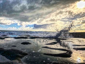 Scenic view of sea against sky