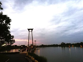 Scenic view of river against sky