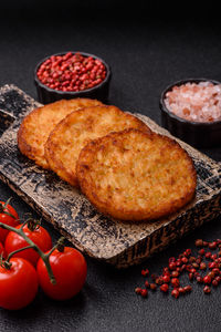 Close-up of food on table